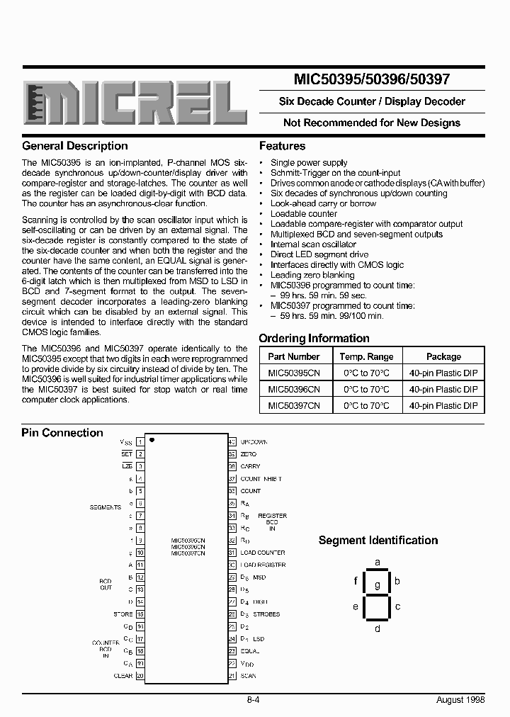 MIC50397CN_6418458.PDF Datasheet Download --- IC-ON-LINE