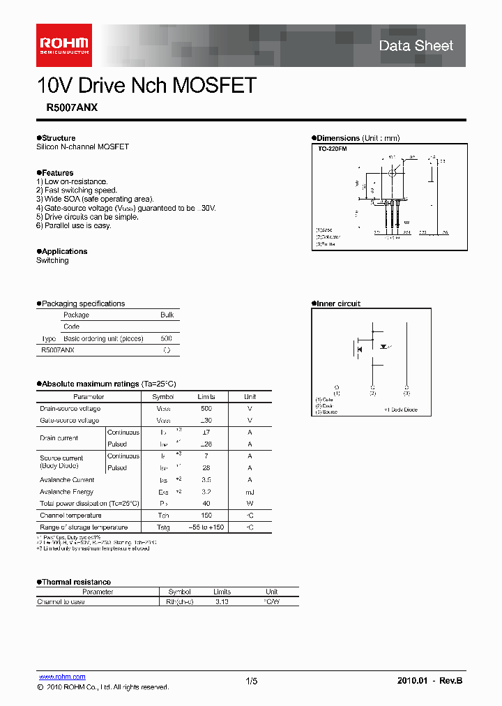 R5007ANX_6418080.PDF Datasheet