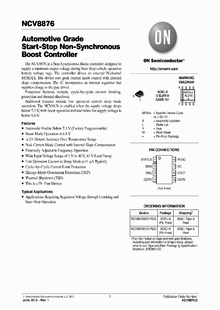 NCV8876_6422358.PDF Datasheet