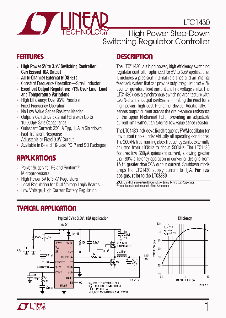 LTC1430ISPBF_6427899.PDF Datasheet Download --- IC-ON-LINE