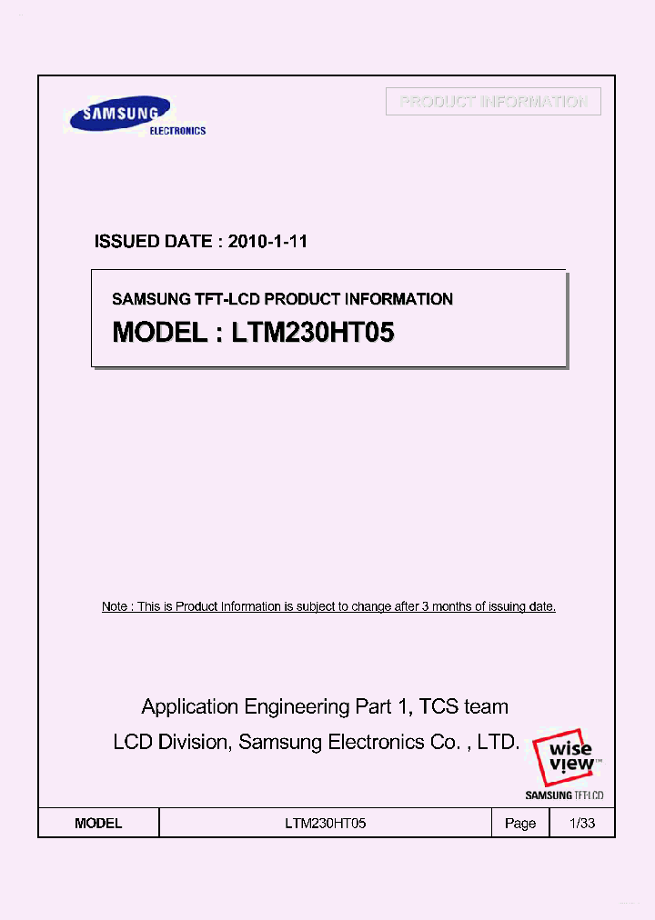 LTM230HT05_6428962.PDF Datasheet