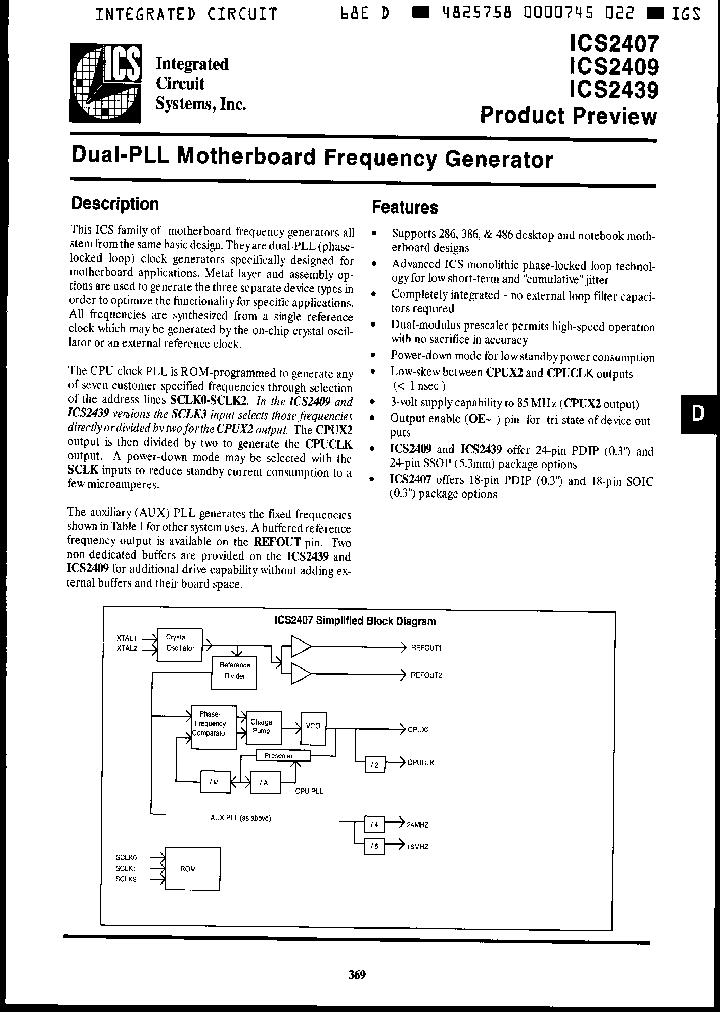 ICS2407N_6434289.PDF Datasheet