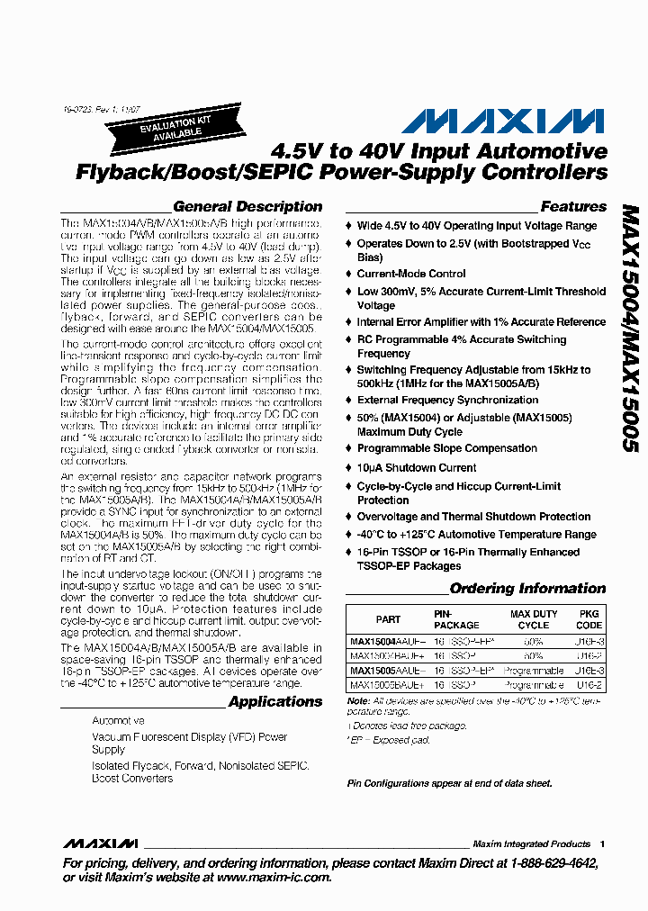 MAX15005_6437095.PDF Datasheet