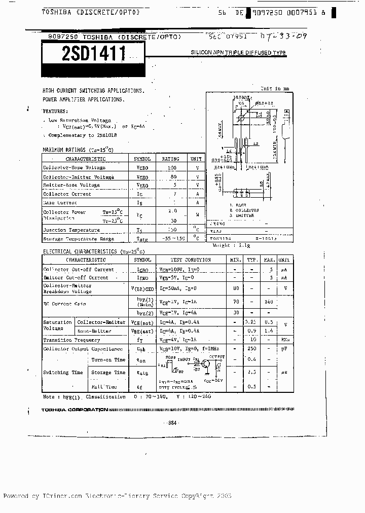 2SD1411_6453741.PDF Datasheet