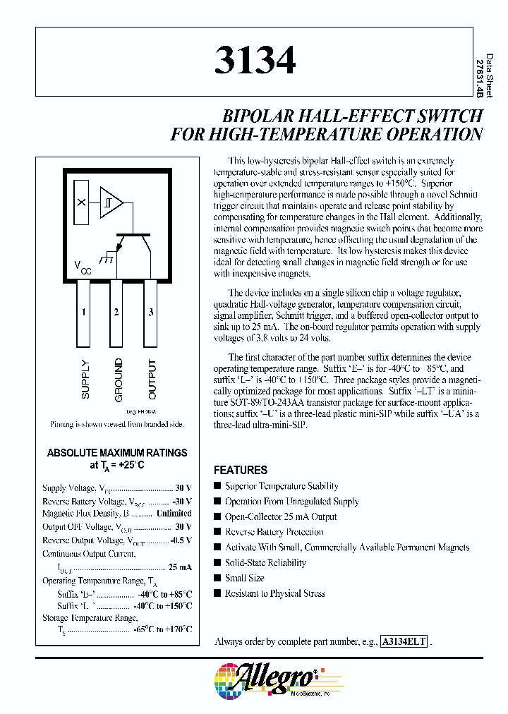 A3134LT_6461862.PDF Datasheet