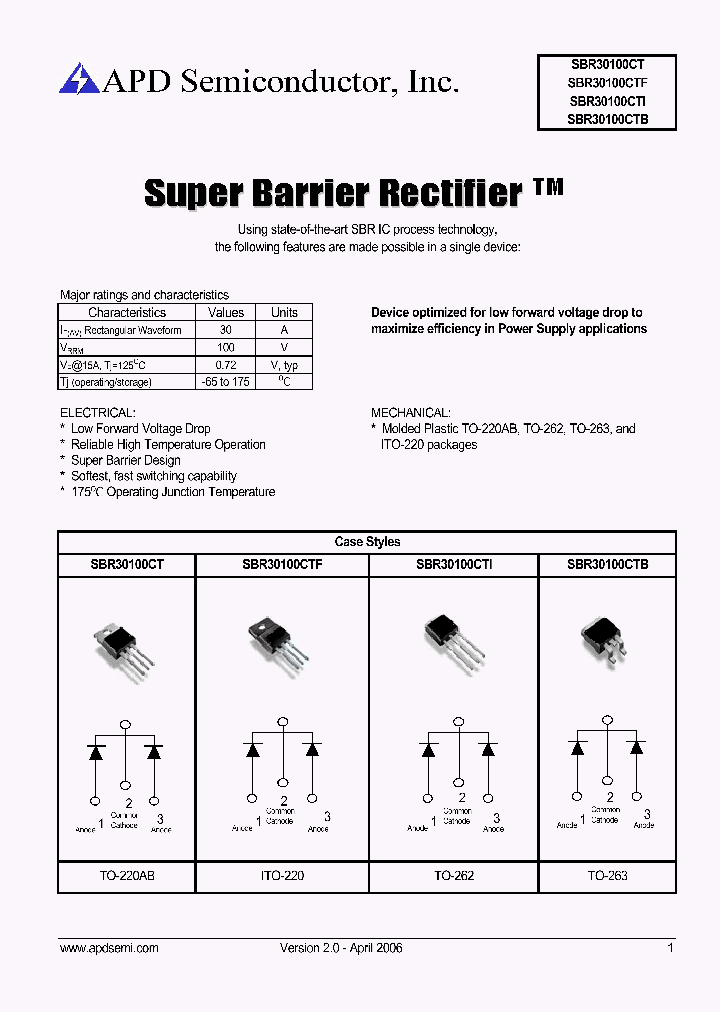 SBR30100CTB_6465116.PDF Datasheet