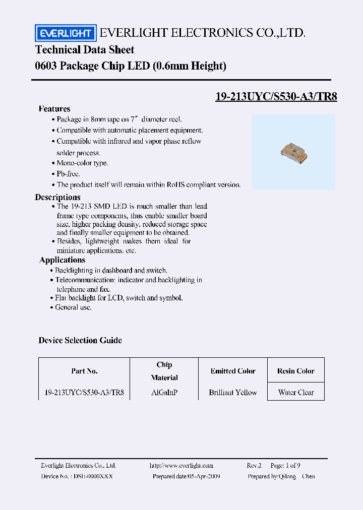 19-21UYC-S530-A3-TR8_6492392.PDF Datasheet