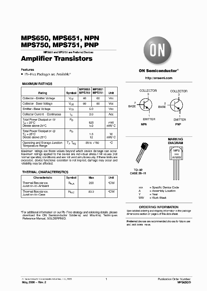 MPS750RLRP_6499838.PDF Datasheet