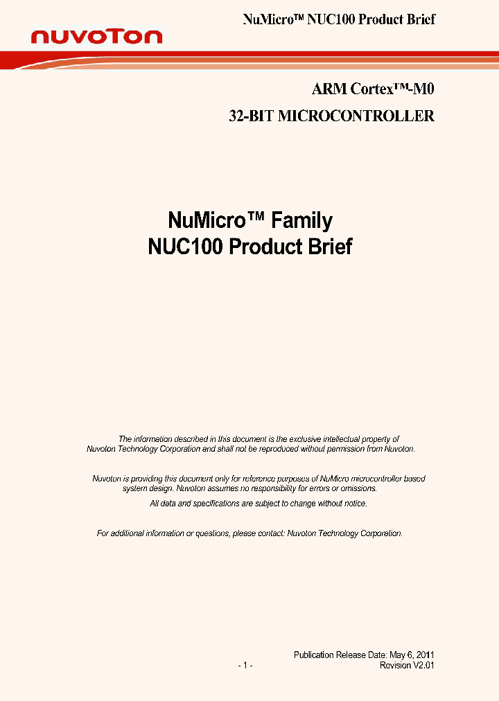 NUC100RE3AN_6502468.PDF Datasheet