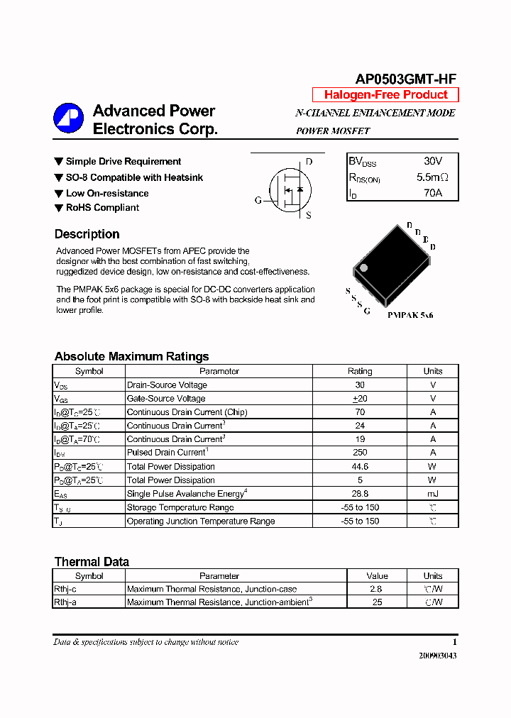 AP0503GMT-HF_6507258.PDF Datasheet