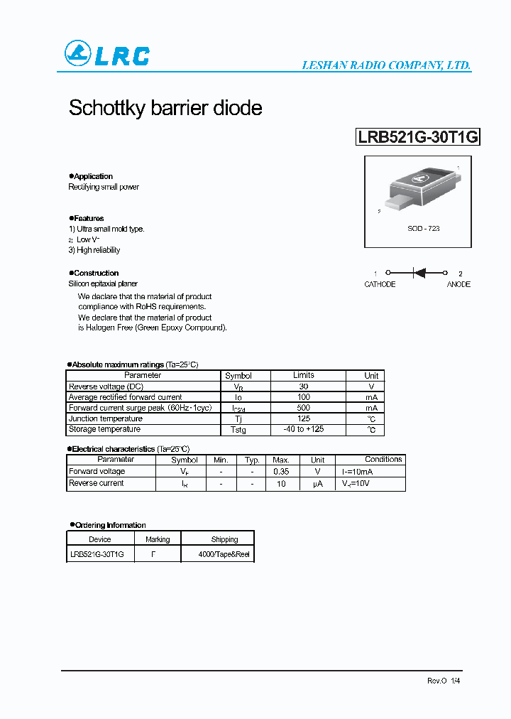 LRB521G-30T1G_6509067.PDF Datasheet