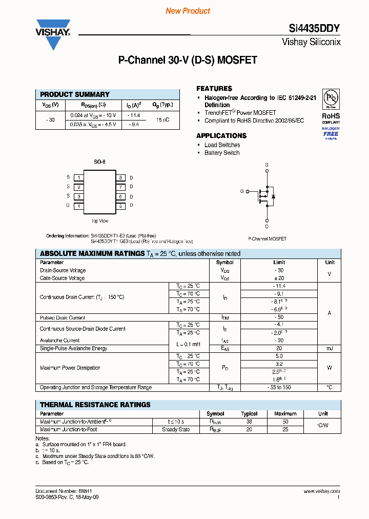 SI4435DDY-T1-GE3_6533359.PDF Datasheet