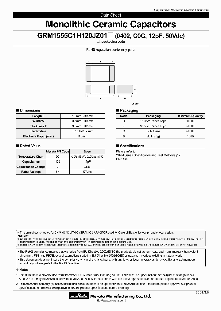 GRM1555C1H120JZ01D_6532319.PDF Datasheet