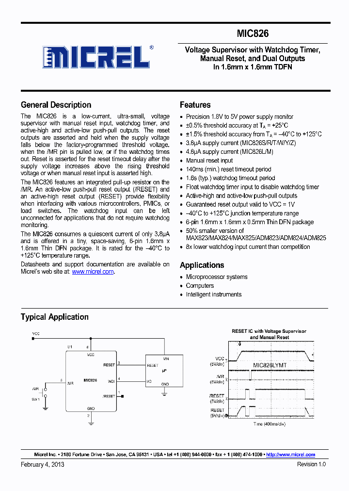 MIC826YYMT_6565259.PDF Datasheet