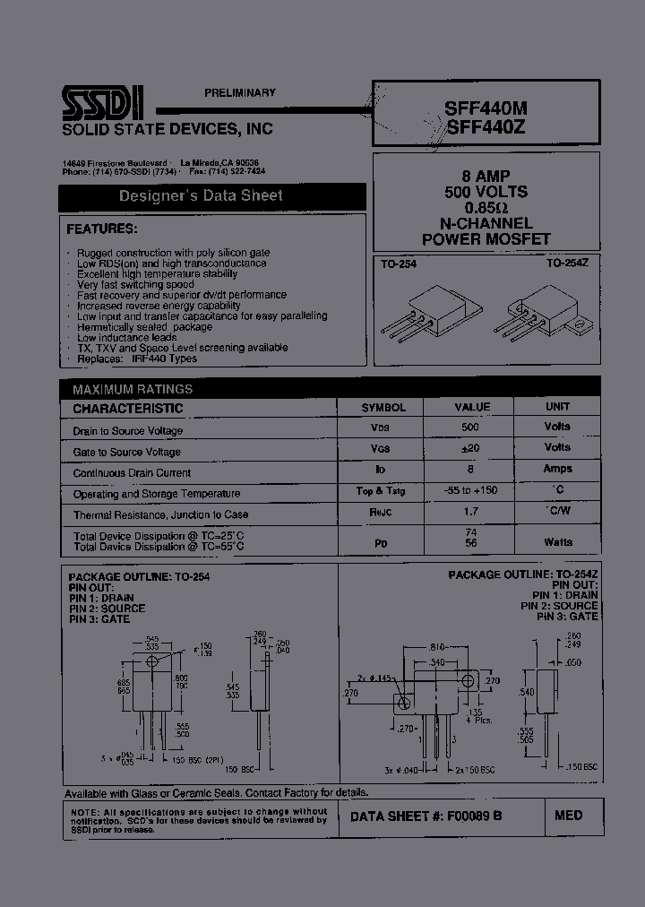 SFF440M_6576573.PDF Datasheet