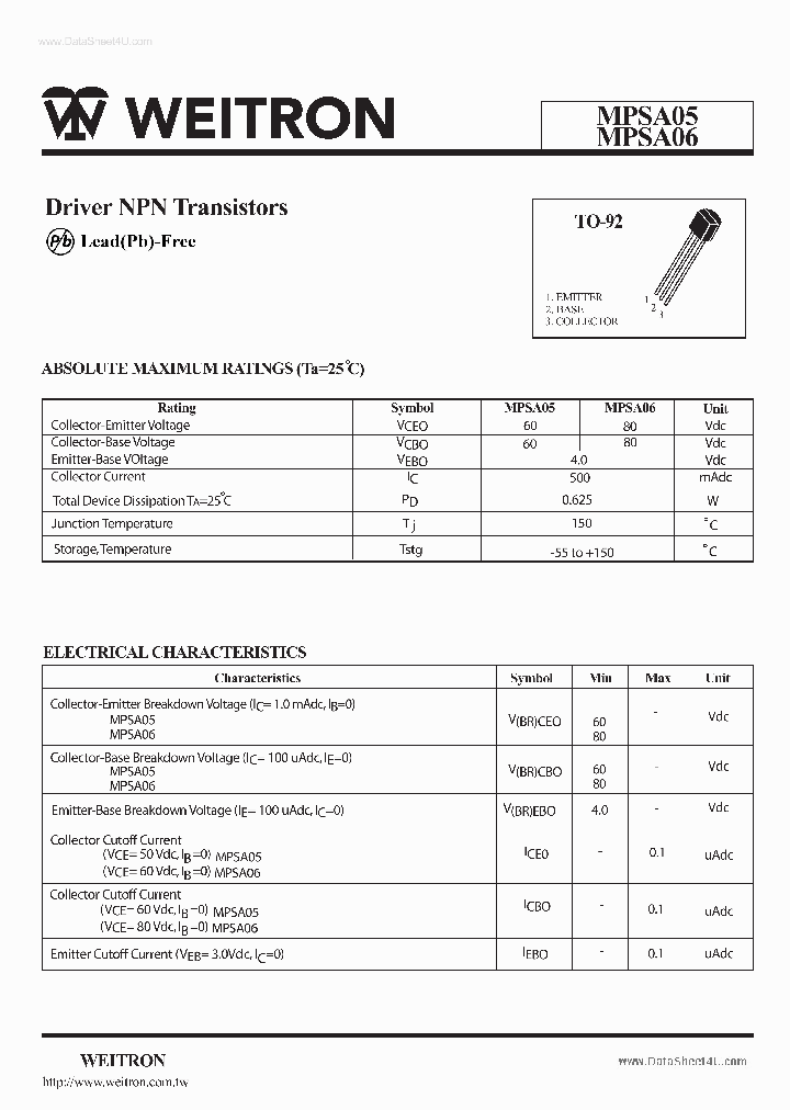 MPSA06_6581267.PDF Datasheet Download