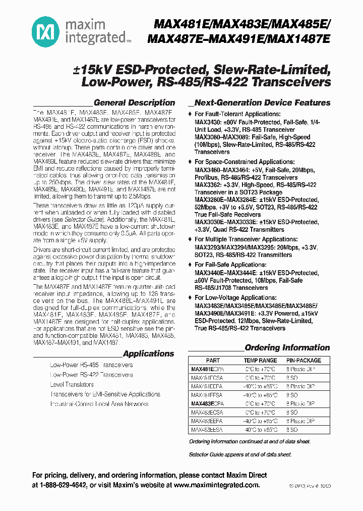 MAX489ECSD-T_6604731.PDF Datasheet