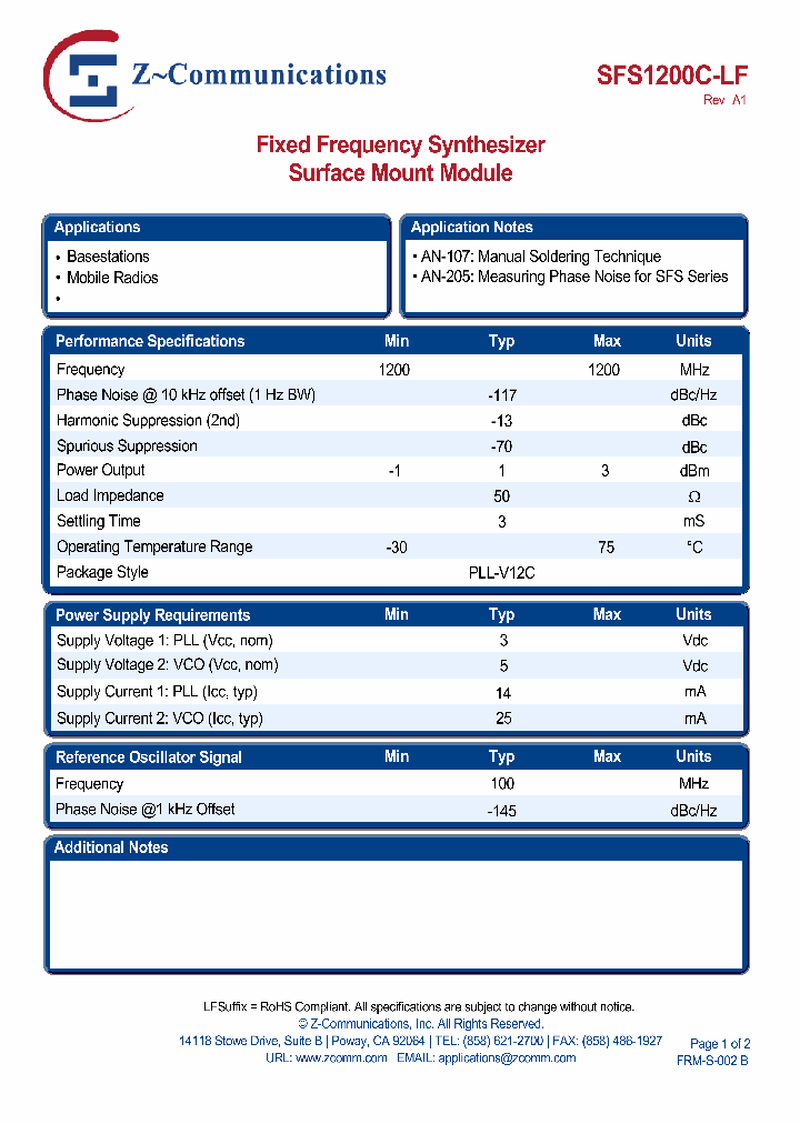 SFS1200C-LF11_6604807.PDF Datasheet