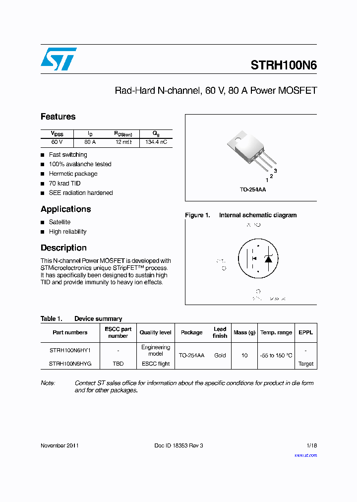 STRH100N6_6605530.PDF Datasheet