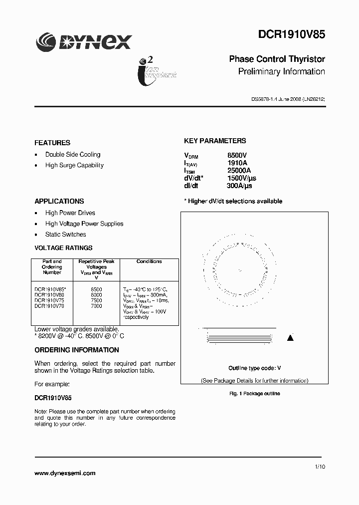 DCR1910V8508_6606314.PDF Datasheet