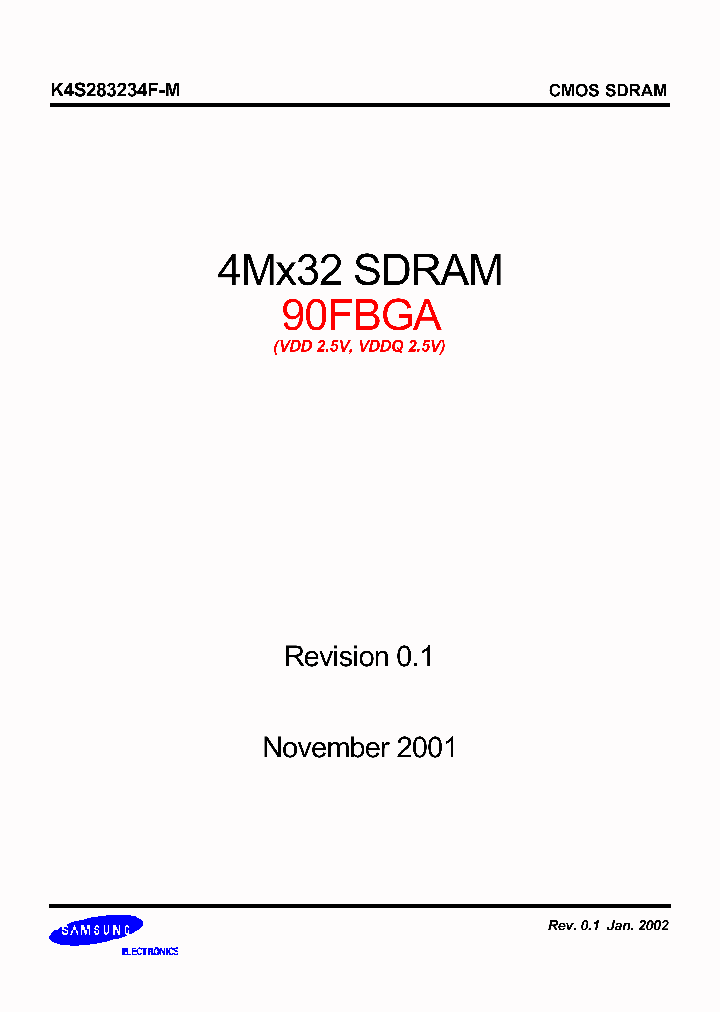 K4S283234F-MN15_6613042.PDF Datasheet