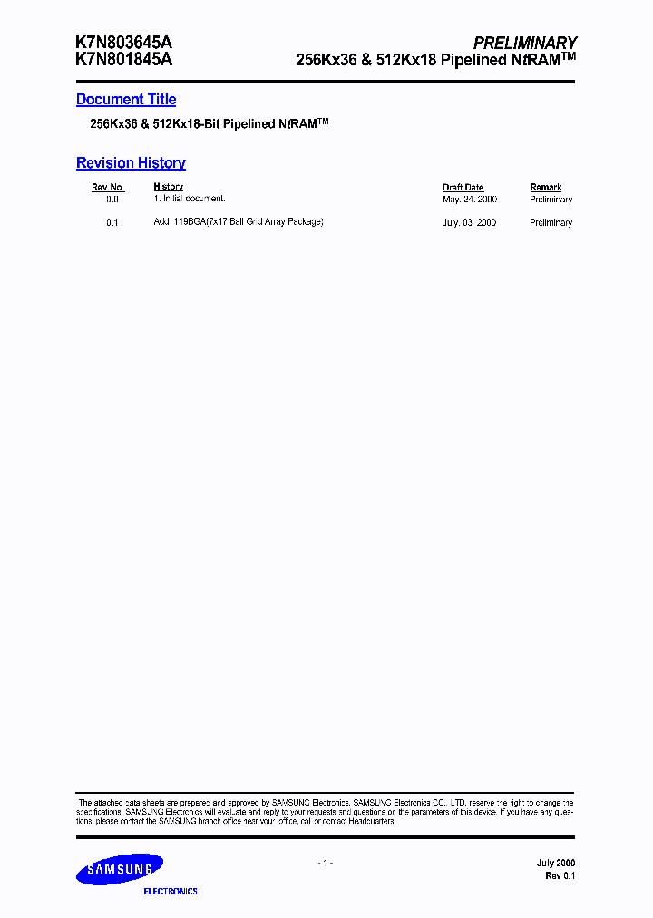 K7N801845A-HC15_6611595.PDF Datasheet