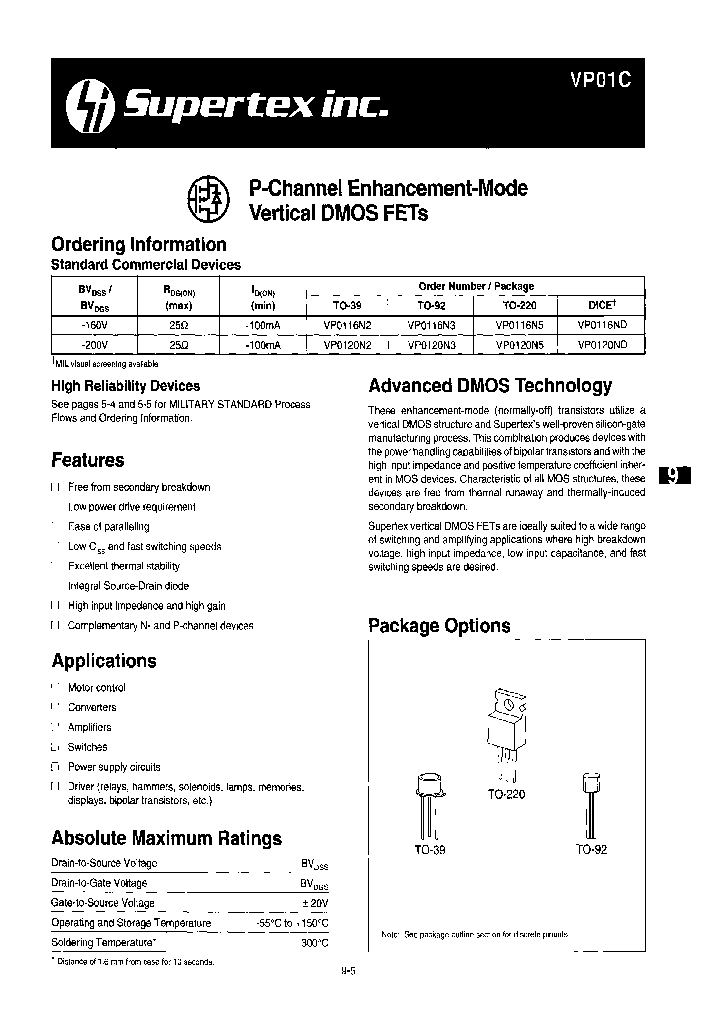 VP0116N3P013_6618592.PDF Datasheet