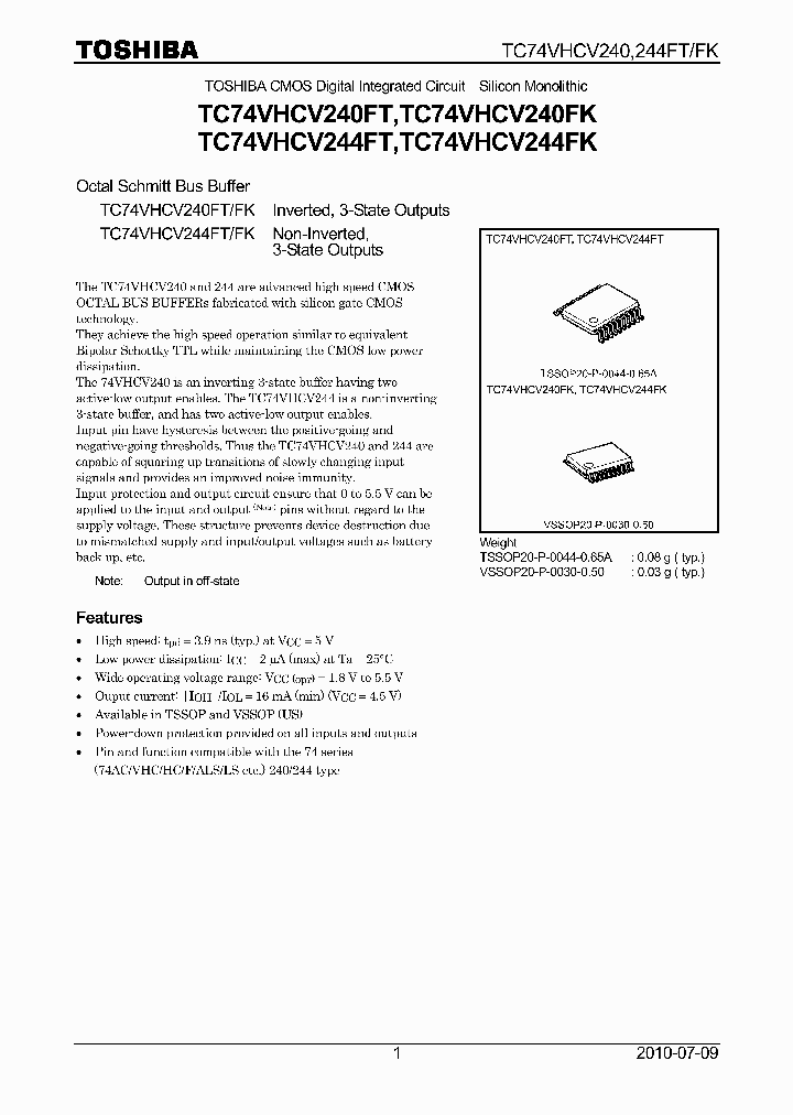 TC74VHCV240FT_6634164.PDF Datasheet