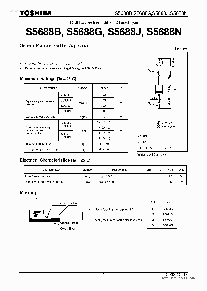 S5688G_6637179.PDF Datasheet Download --- IC-ON-LINE