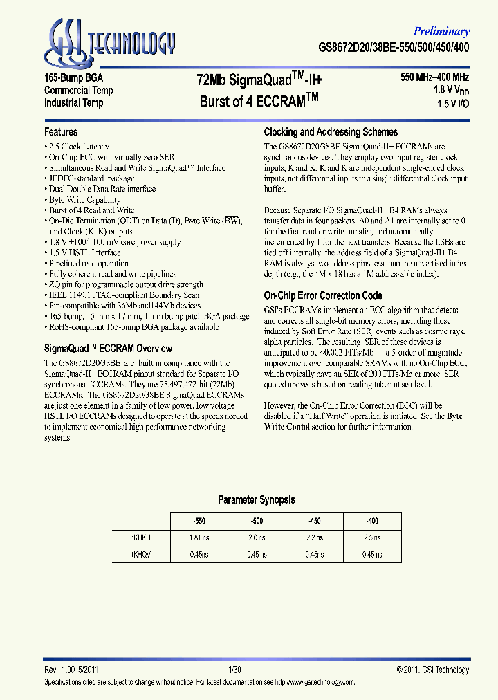 GS8672D20BE-500IT_6627382.PDF Datasheet