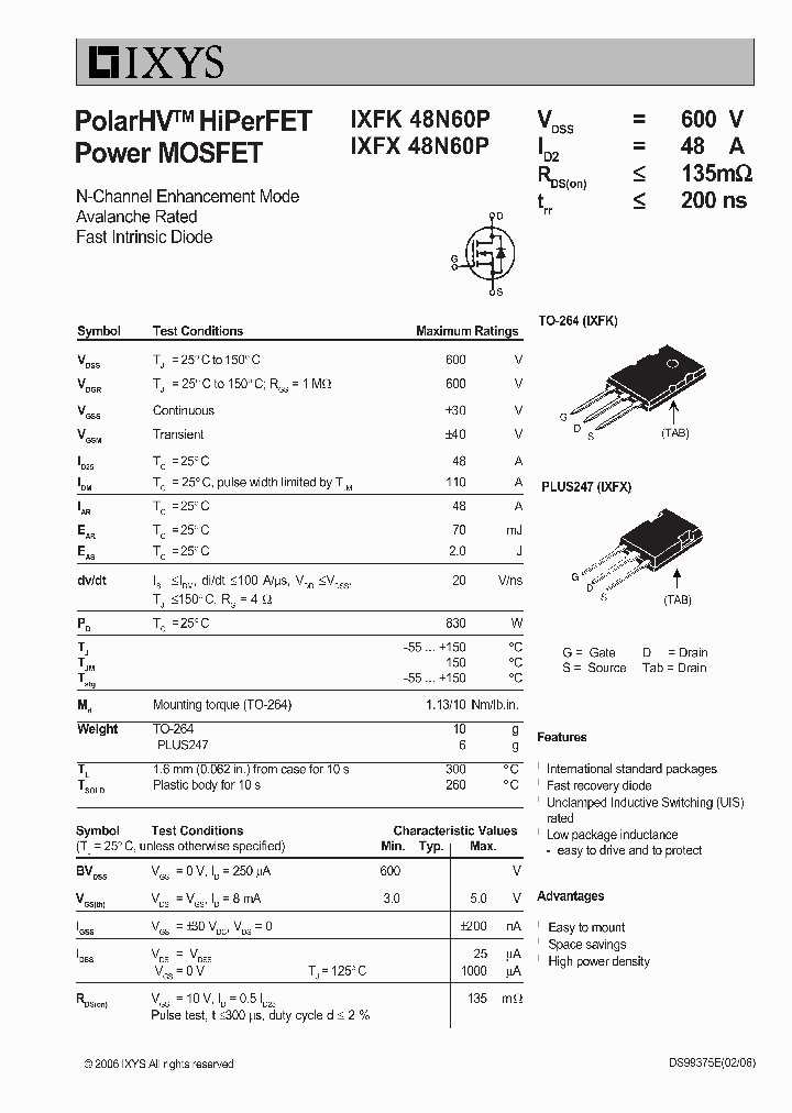 IXYSCORP-IXFK48N60P_6643310.PDF Datasheet