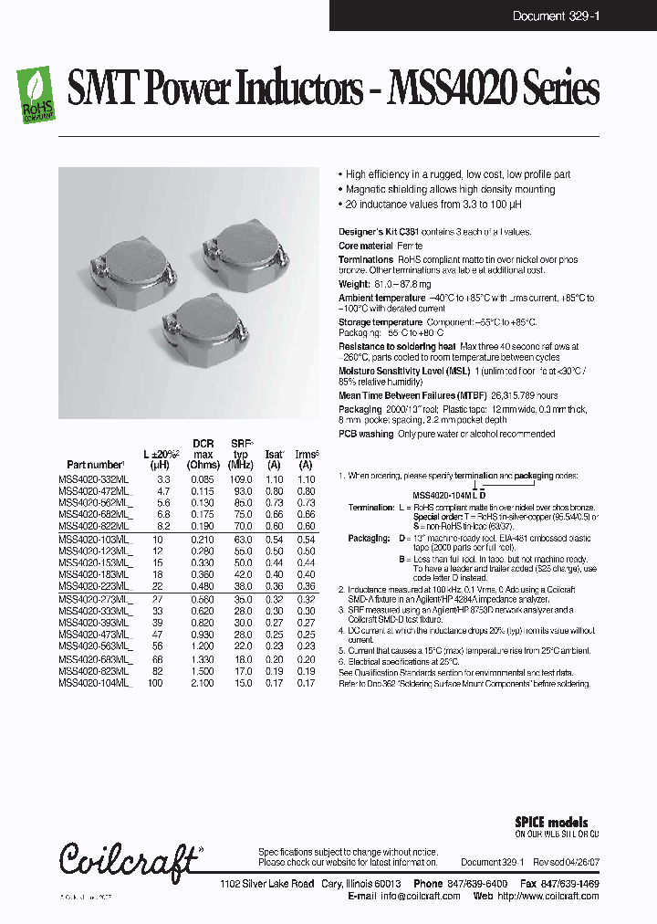 MSS4020-563MLL_6641414.PDF Datasheet