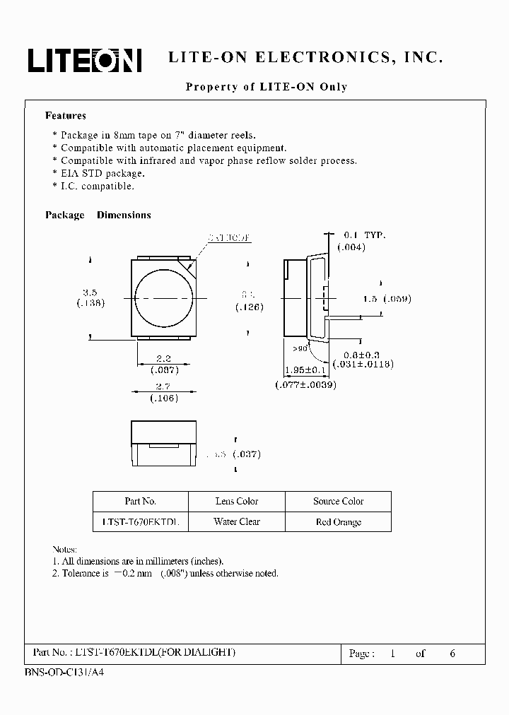 LTST-T670EKTDL_6650207.PDF Datasheet