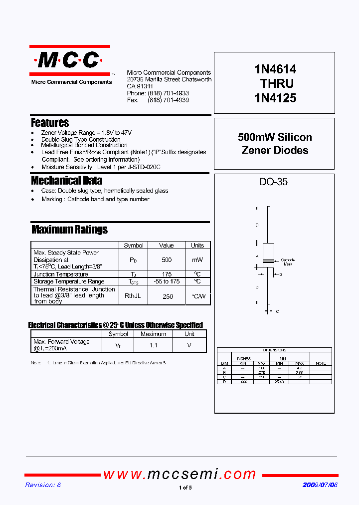 1N4104-BP_6659068.PDF Datasheet