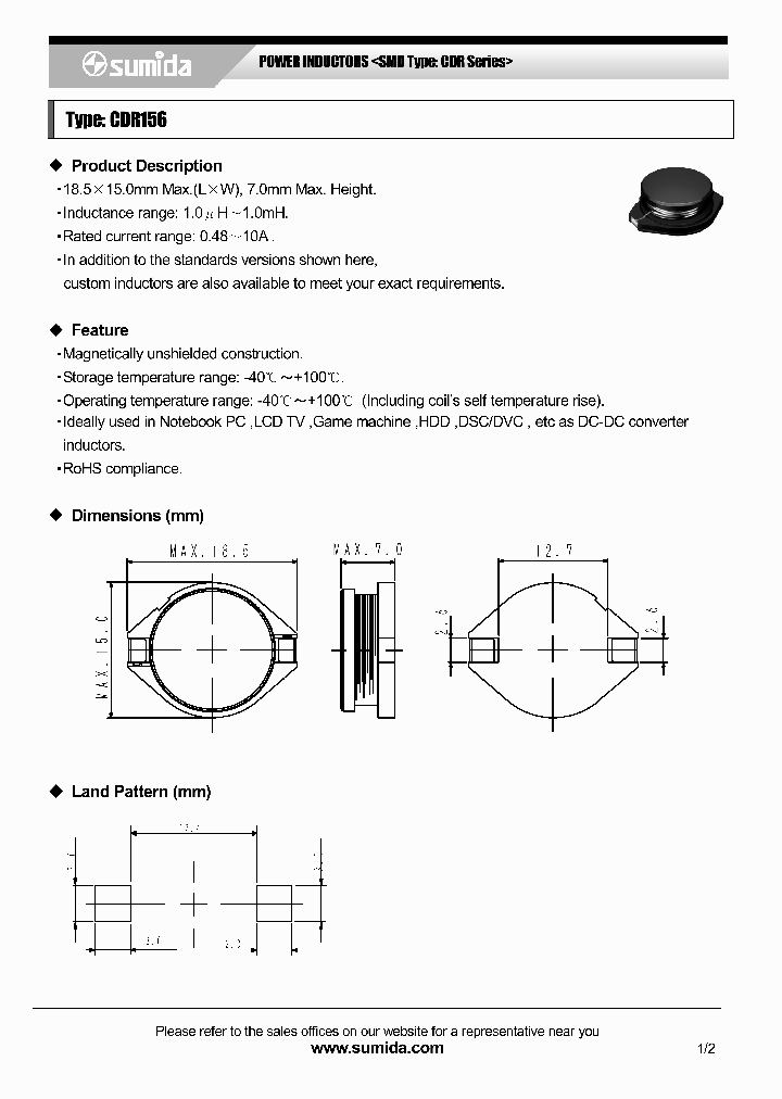 CDR156NP-6R8MB_6668799.PDF Datasheet