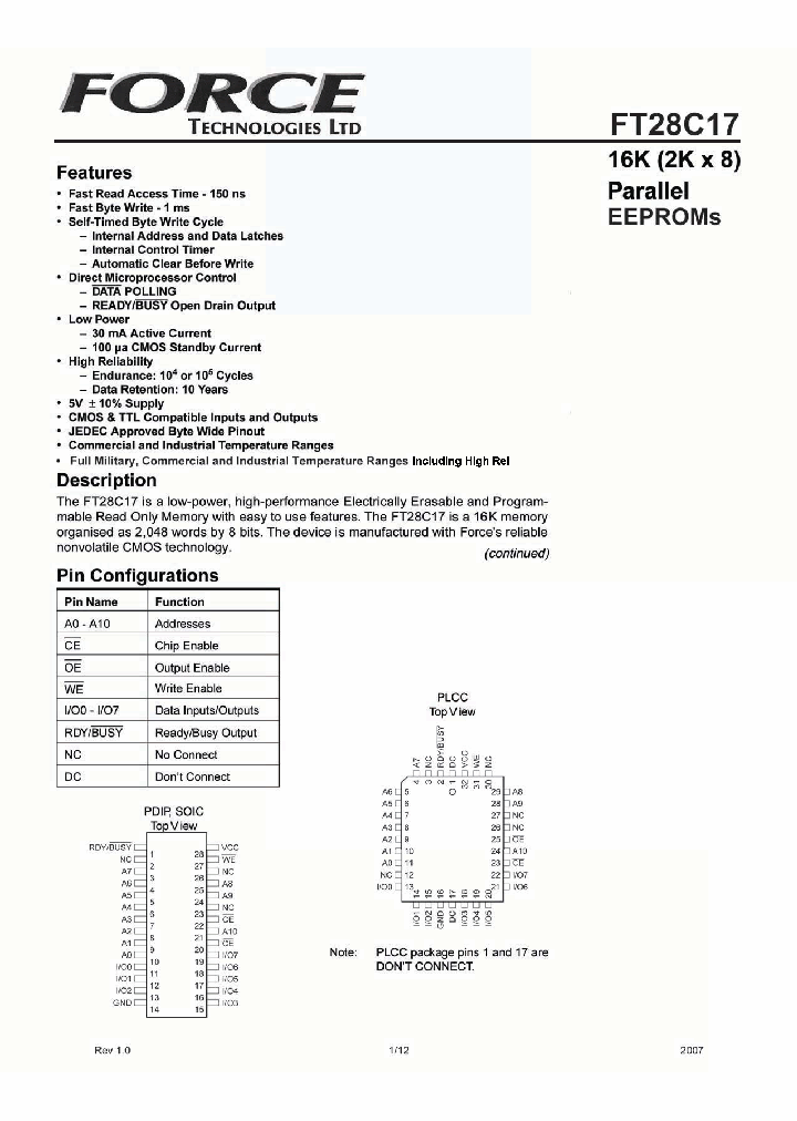 FT28C17-20PC_6691999.PDF Datasheet