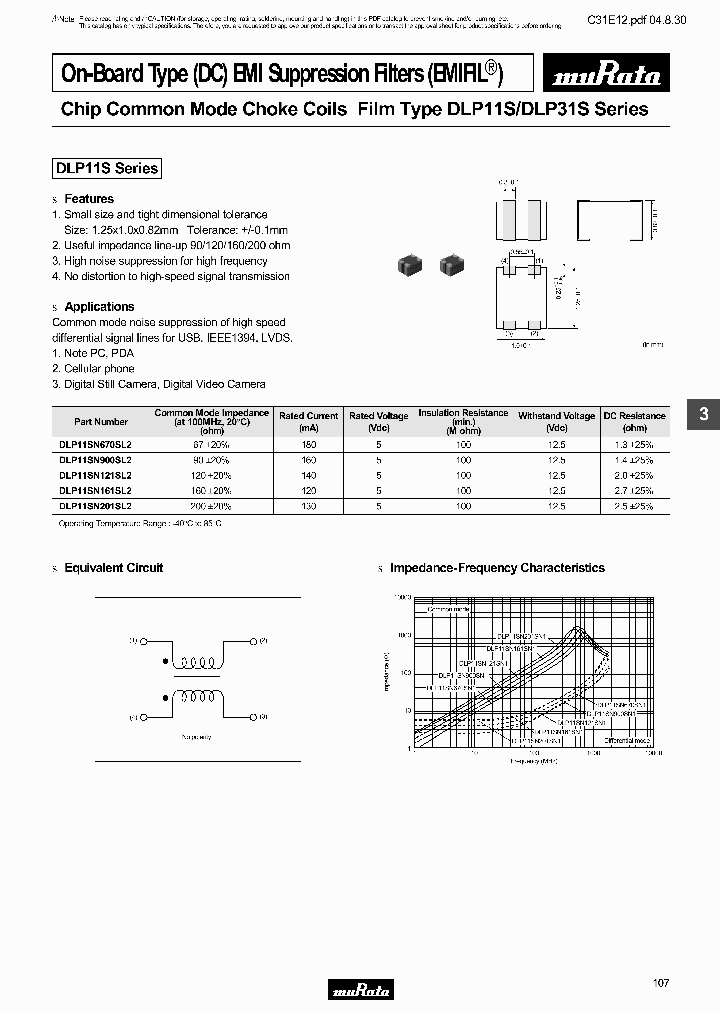 DLP31SN121SL2_6709198.PDF Datasheet