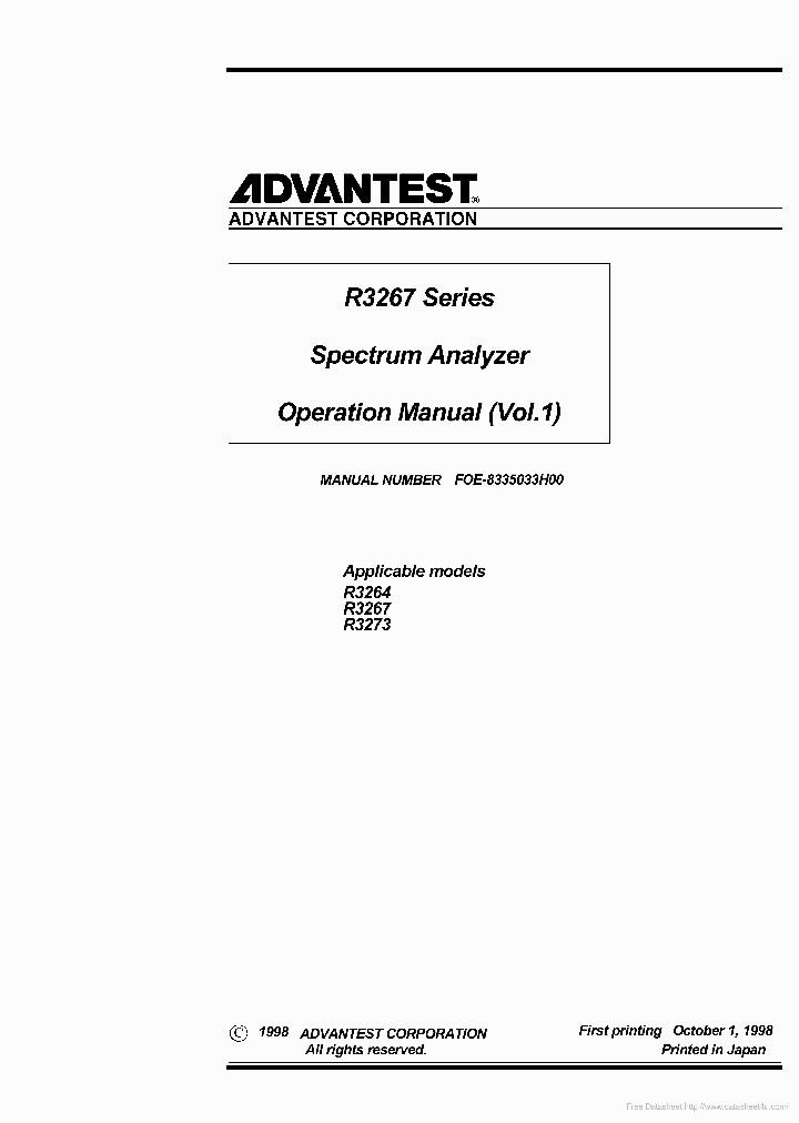 ADVANTESTR3264_6933472.PDF Datasheet