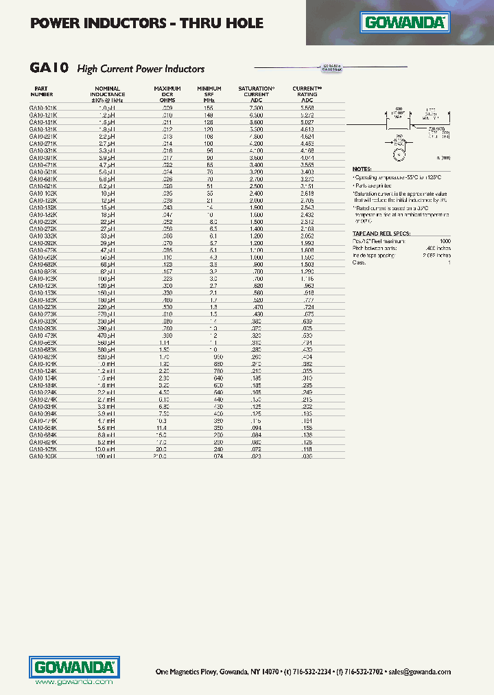 GA10-154K_6713577.PDF Datasheet