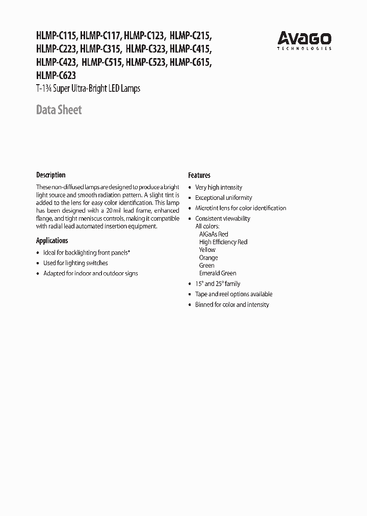 HLMP-C523-J0000_6714948.PDF Datasheet