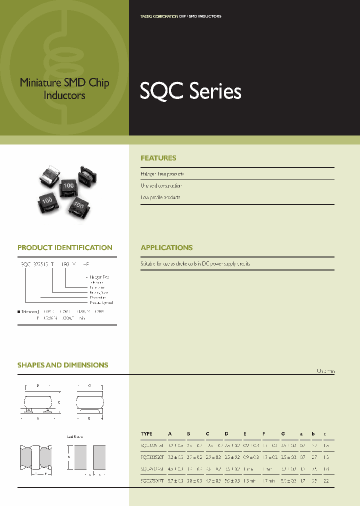 SQC322520T-221K-HF_6712353.PDF Datasheet Download --- IC-ON-LINE