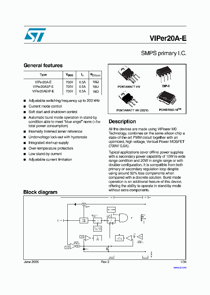 VIPER20ADIP-E_6723386.PDF Datasheet