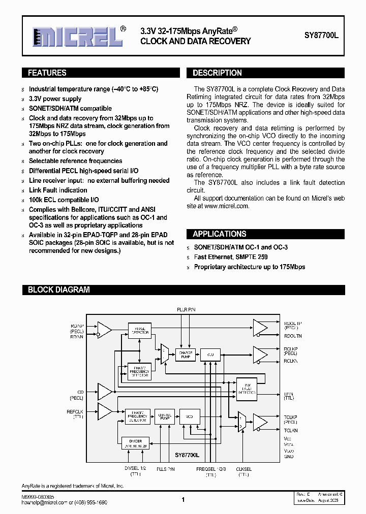 SY87700LSI_6725334.PDF Datasheet