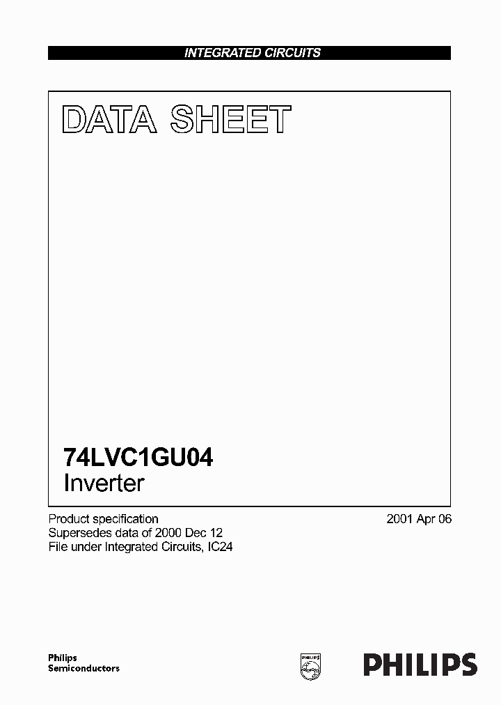 74LVC1GU04_6722996.PDF Datasheet