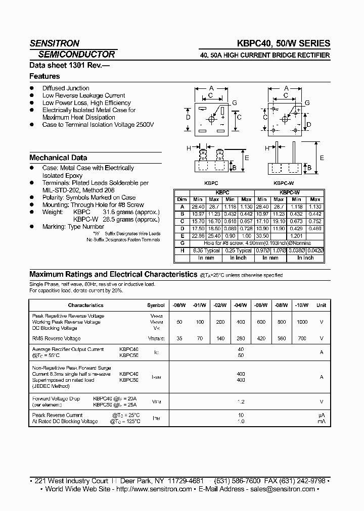 KBPC4002-G_6738242.PDF Datasheet