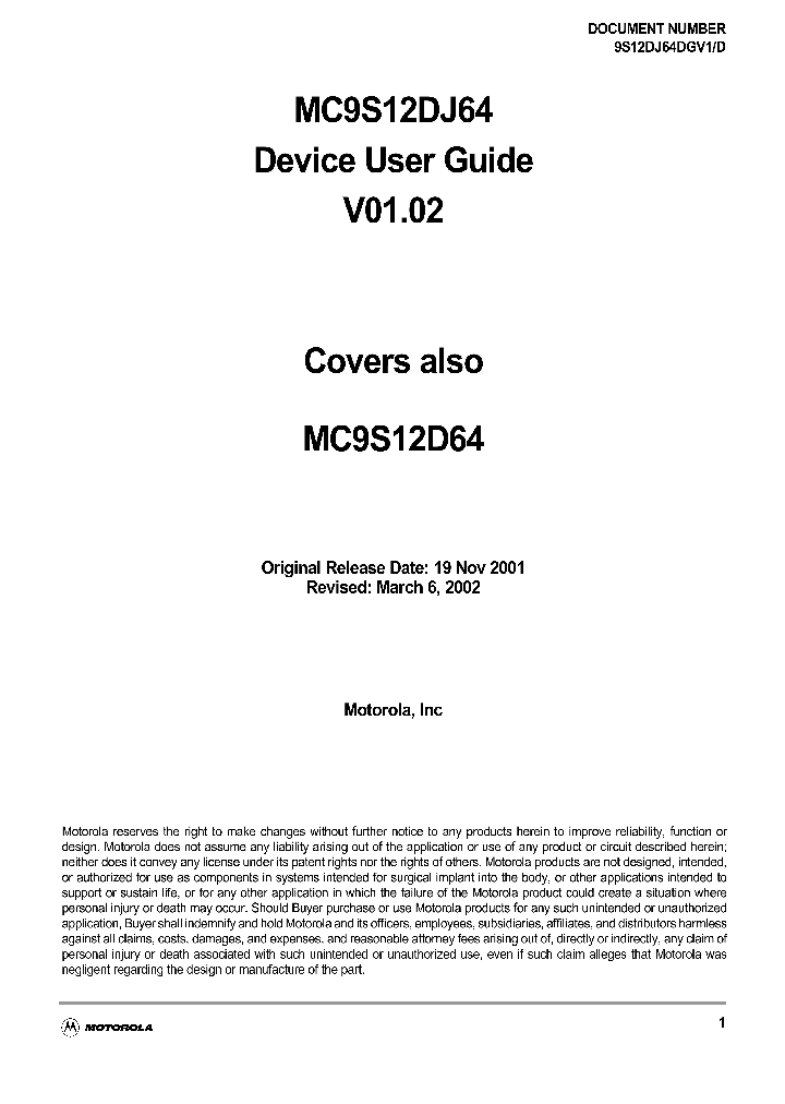 KMC9S12D64CFU_6749243.PDF Datasheet