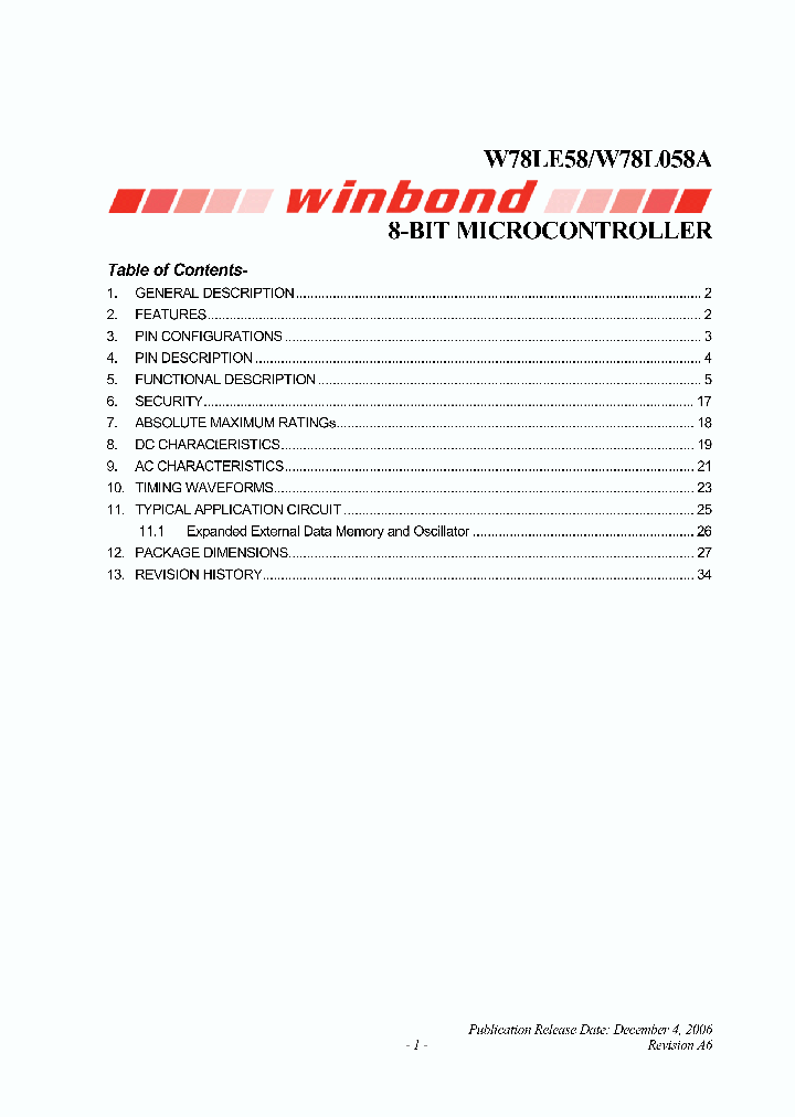 WINBONDELECTRONICSCORP-W78L058A24PL_6757549.PDF Datasheet