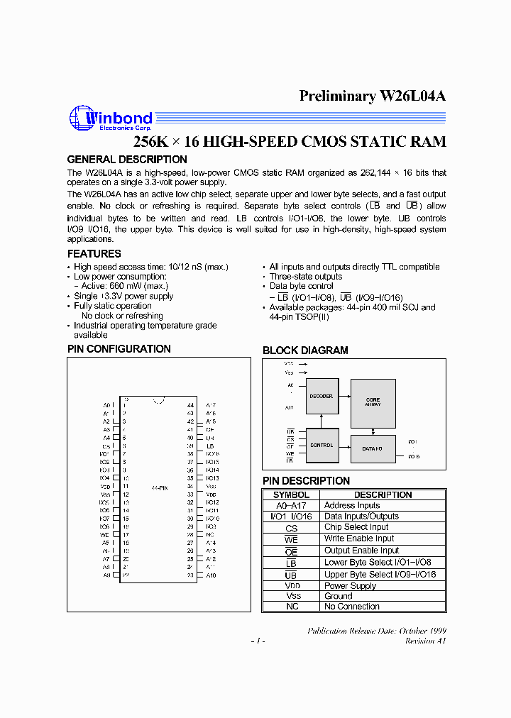 W26L04AJ-12_6760020.PDF Datasheet