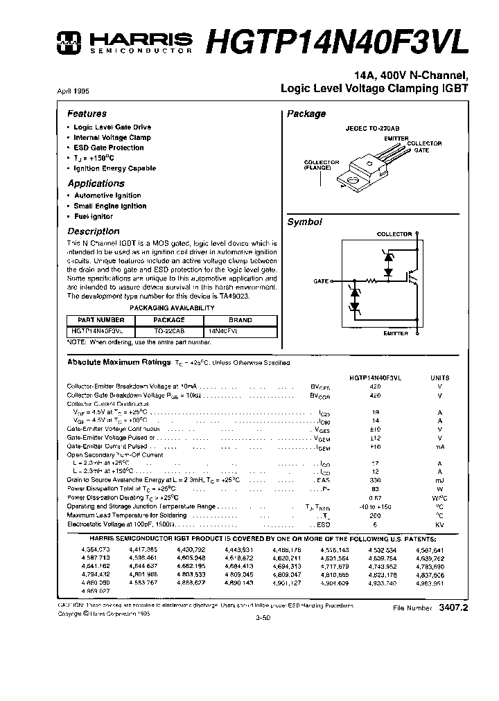 HGTP14N40F3VL_6761437.PDF Datasheet