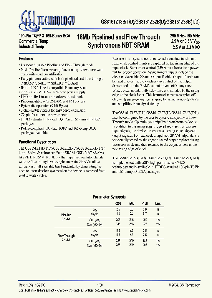 GS8161Z18BT-200T_6759400.PDF Datasheet